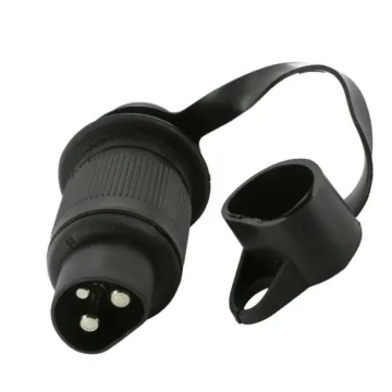 Plastic Plug 3 Pins Male