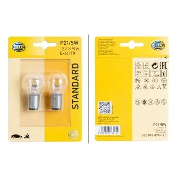 Bulb - P21/5W - Standard - 12V - 21/5W - Quantity: 2
