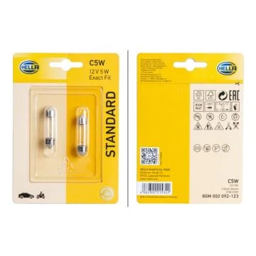 Bulb - C5W - Standard - 12V - 5W - Quantity: 2