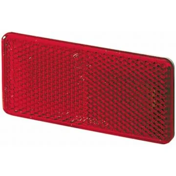 Reflector - Lens Colour: Red - rectangular - Glued/mounting