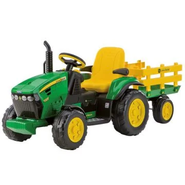 John Deere 12V Electric Tractor And Trailer