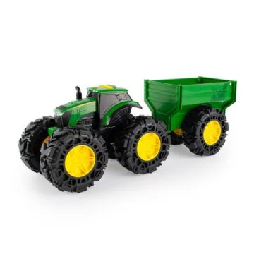 John Deere Monster Treads Tractor With Wagon Model