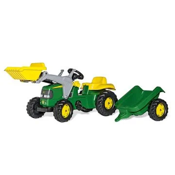 Rollykid John Deere Tractor With Trailer