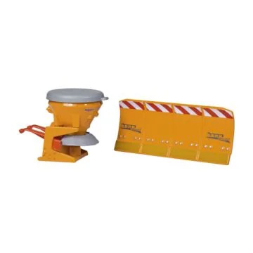 Salt Spreader With Ploughing Blade